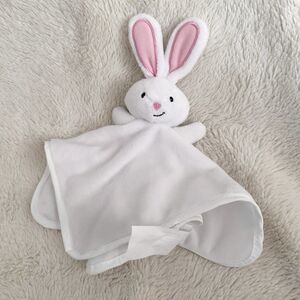 Target White Bunny Small Baby Lovey Toy Pink Ears 2025 Plush Stuffed Rabbit